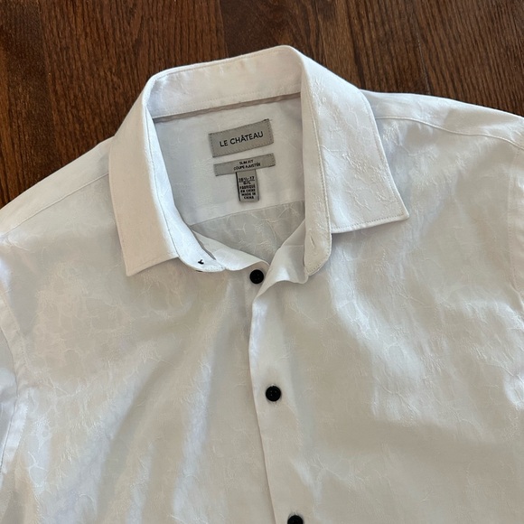 Le Chateau Men’s Button Up Dress Shirt Size Large - Picture 4 of 4